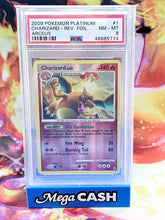 2009 Pokémon Charizard Reverse Foil Platinum Arceus 1/99 PSA 8